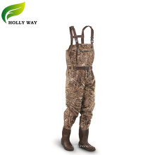 Camo Breathable Rubberboot Waders for Hunting